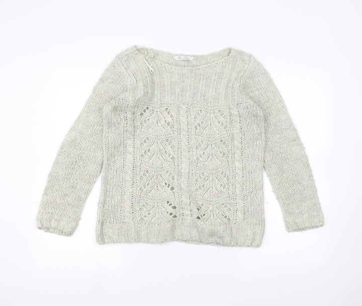 BHS Womens Green Pullover Jumper Size 10