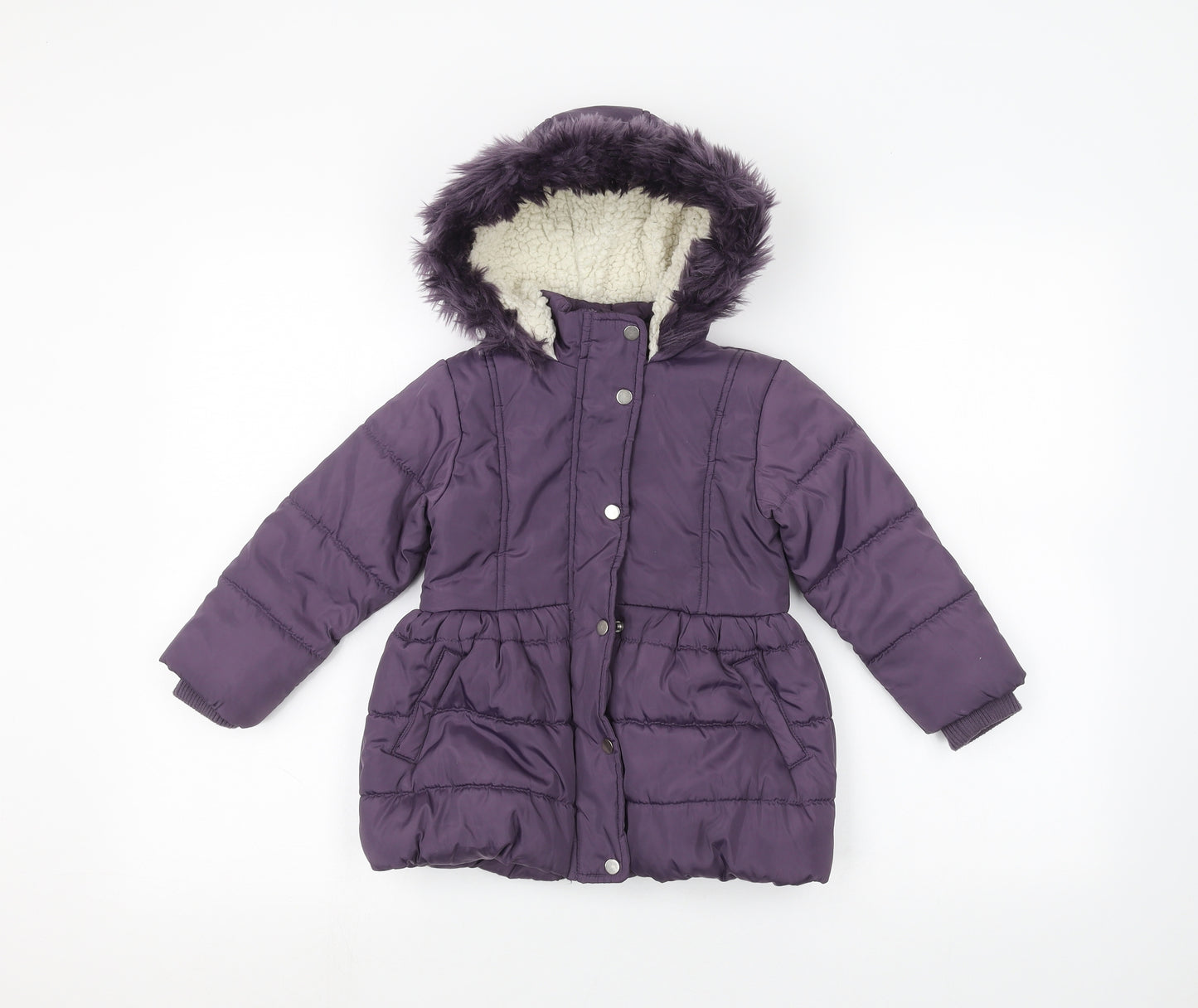 Mothercare Baby Purple   Parka Coat Size 18-24 Months
