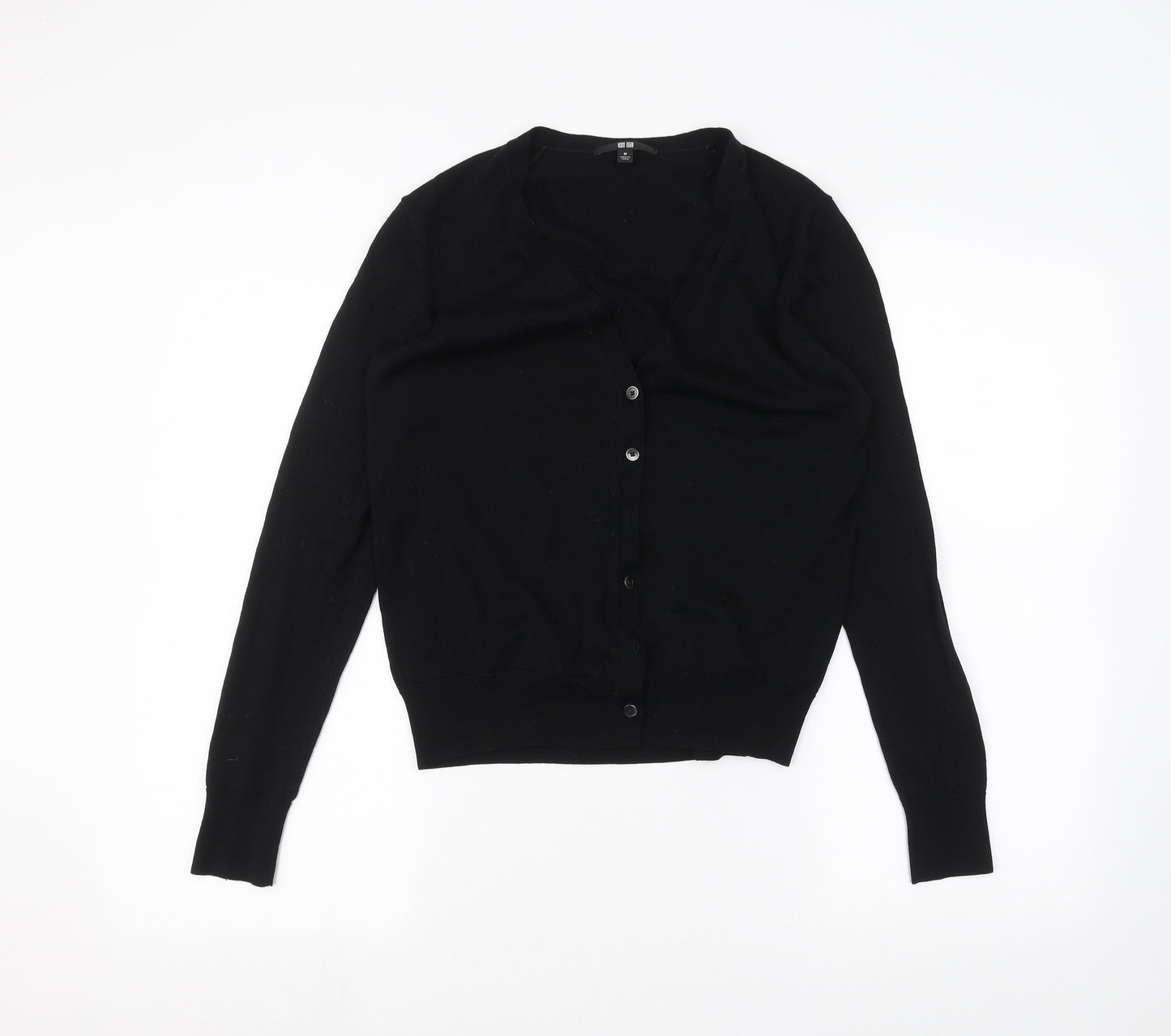 uni Womens Black   Cardigan Jumper Size M