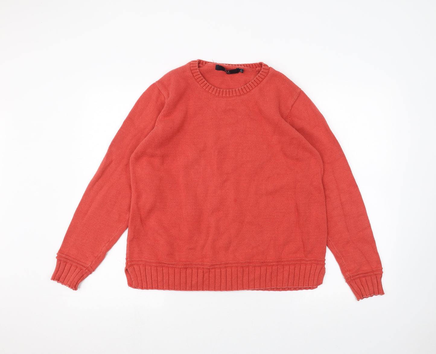 ISLE Womens Orange   Pullover Jumper Size M