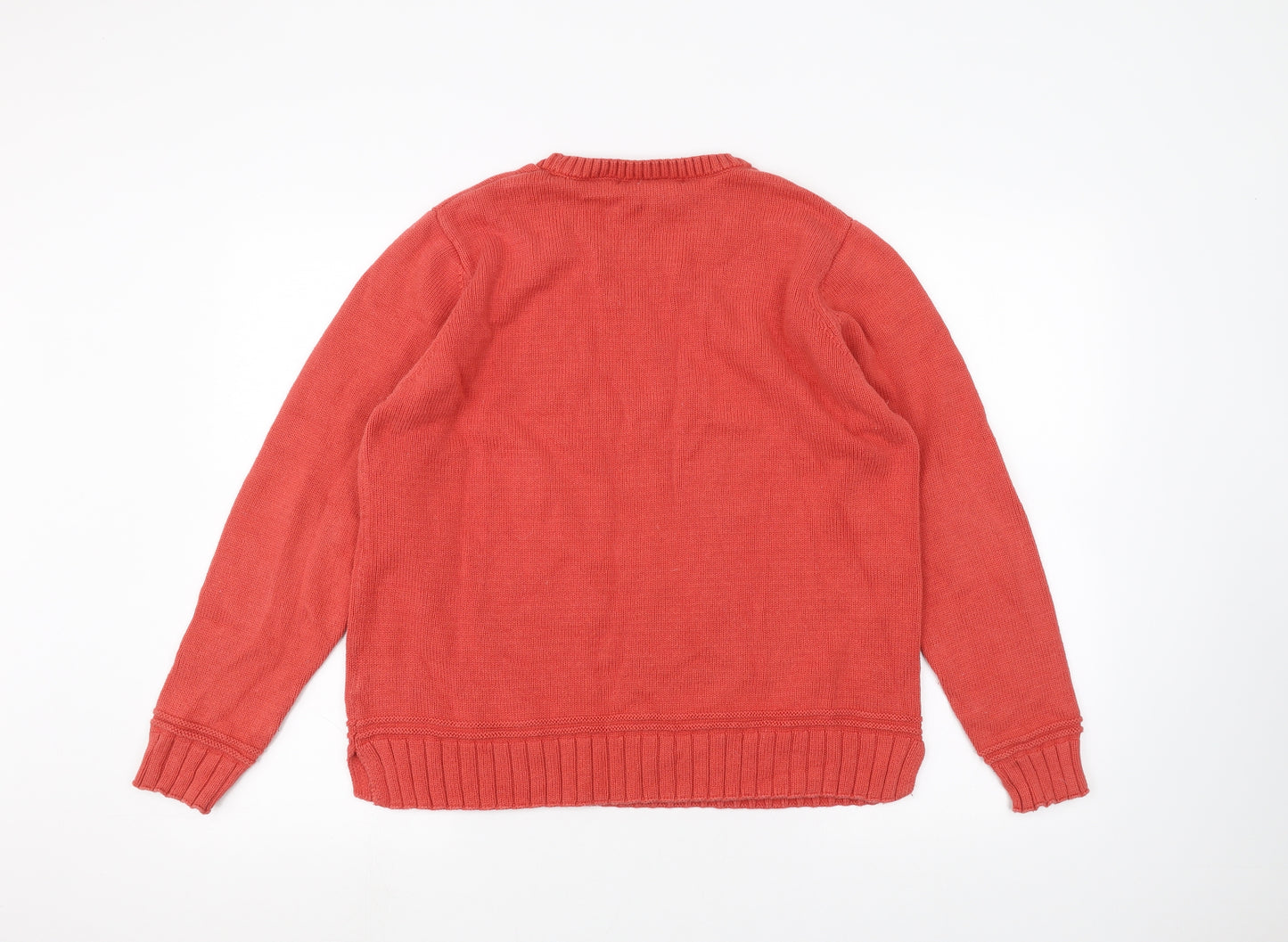 ISLE Womens Orange   Pullover Jumper Size M
