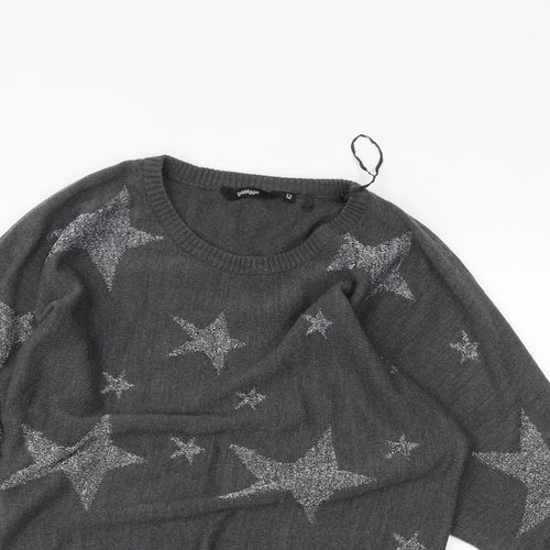 Golddigga Womens Grey   Pullover Jumper Size 12