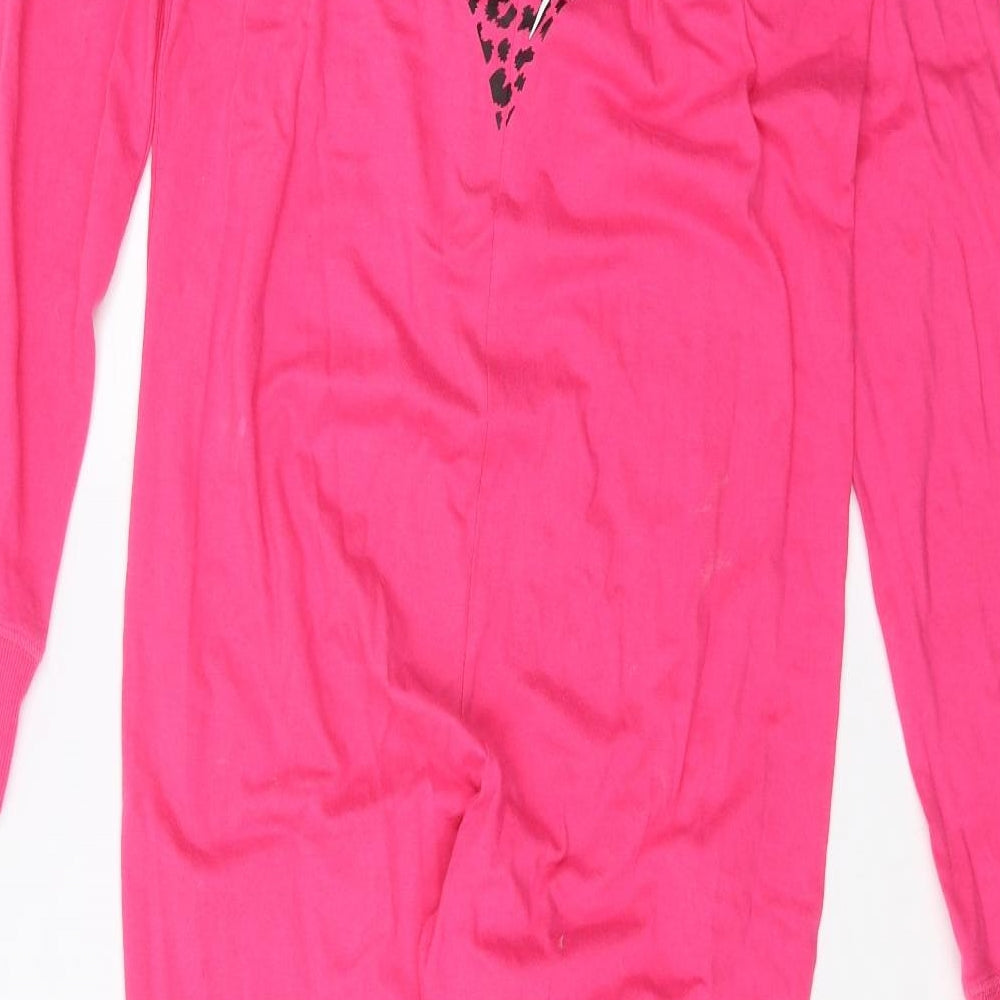 lipsy london Womens Pink Solid  Babydoll One Piece Size S