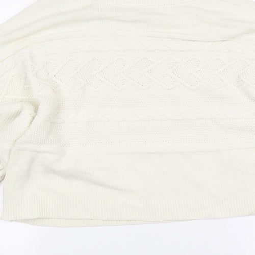 Miss Selfridge Womens White   Pullover Jumper Size 16