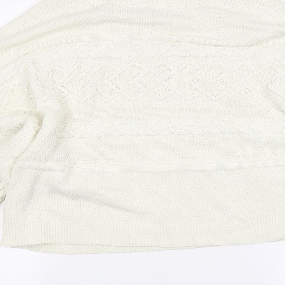 Miss Selfridge Womens White   Pullover Jumper Size 16