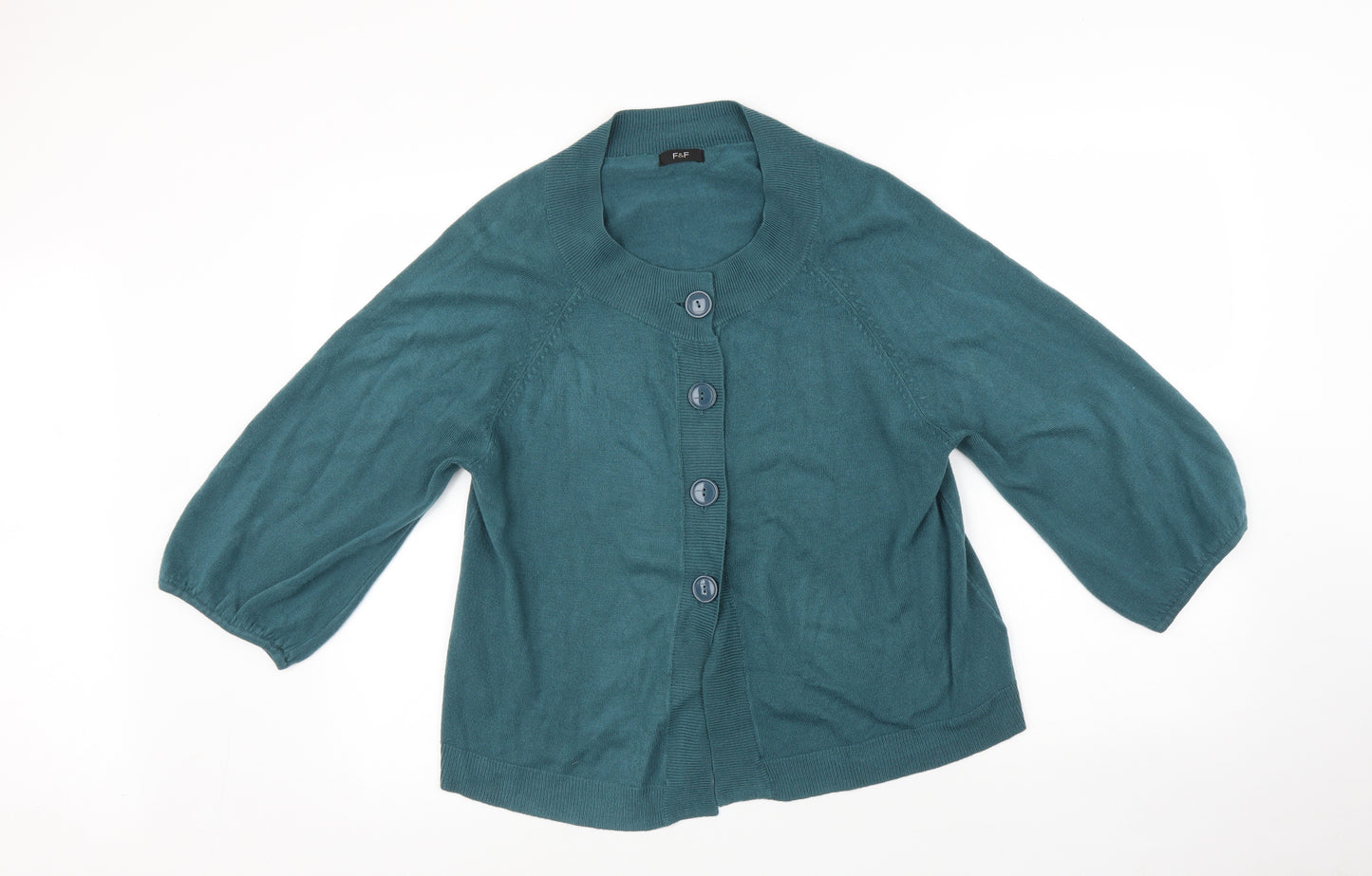F&F Womens Blue   Cardigan Jumper Size 18