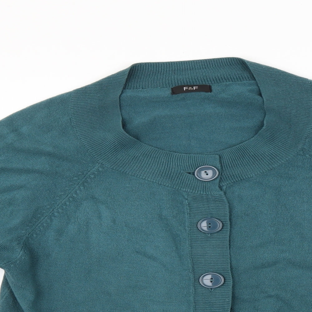F&F Womens Blue   Cardigan Jumper Size 18