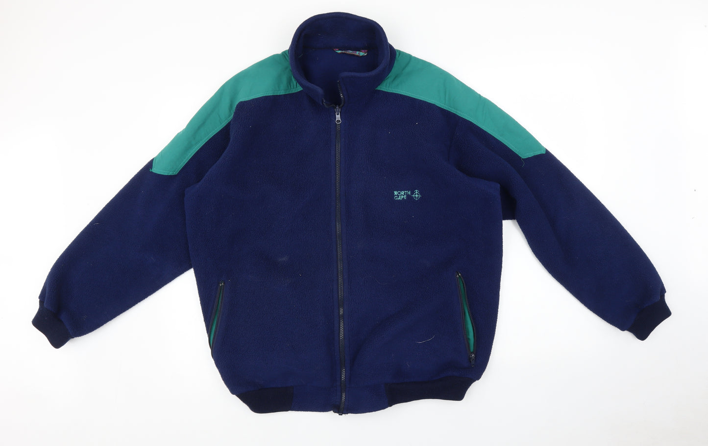 North Cape Womens Blue Striped  Jacket  Size M