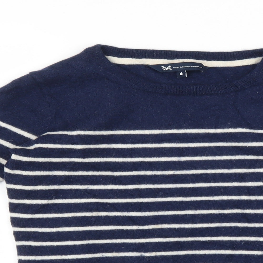 Crew Clothing Womens Multicoloured Striped  Pullover Jumper Size 6