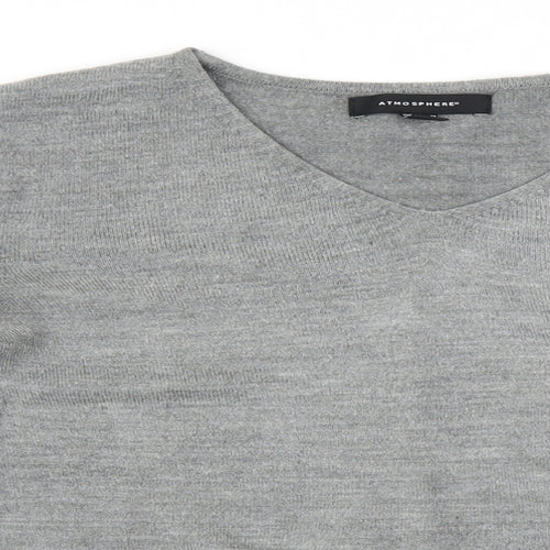 Atmosphere Womens Grey   Pullover Sweatshirt Size 10
