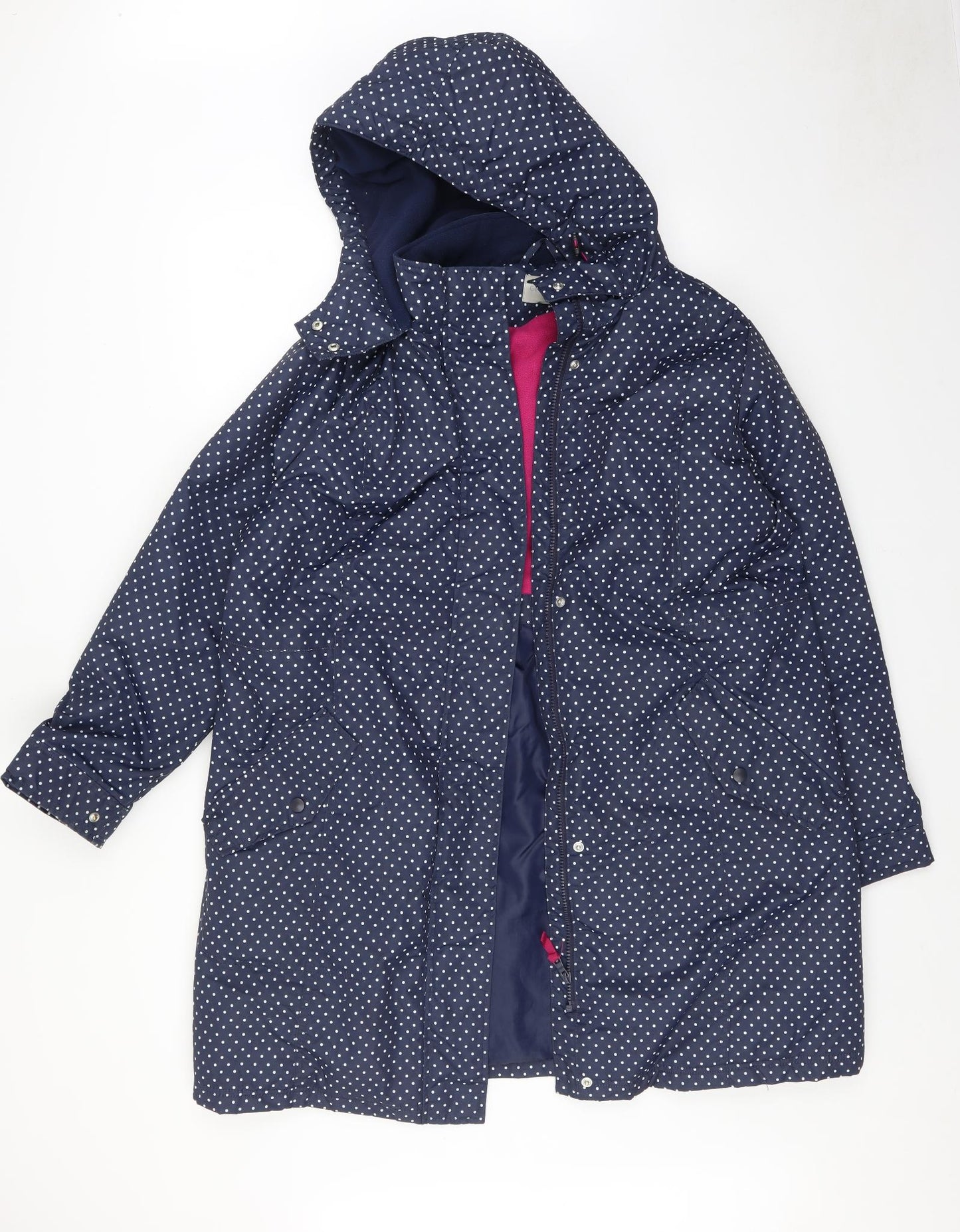George Womens Blue Polka Dot   Jacket Size 18