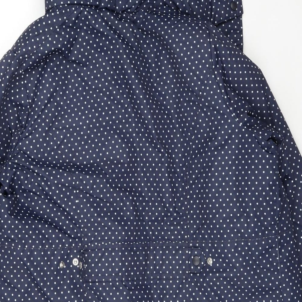 George Womens Blue Polka Dot   Jacket Size 18