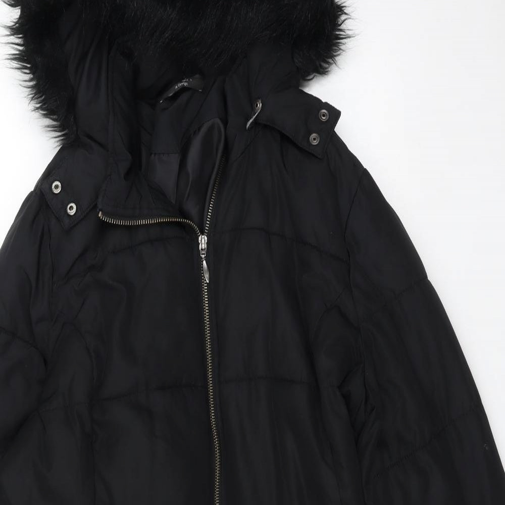 George Womens Black    Coat Size 18