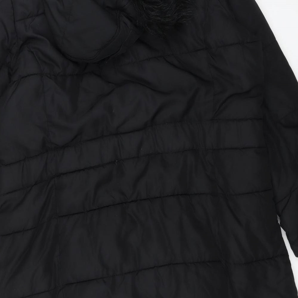 George Womens Black    Coat Size 18