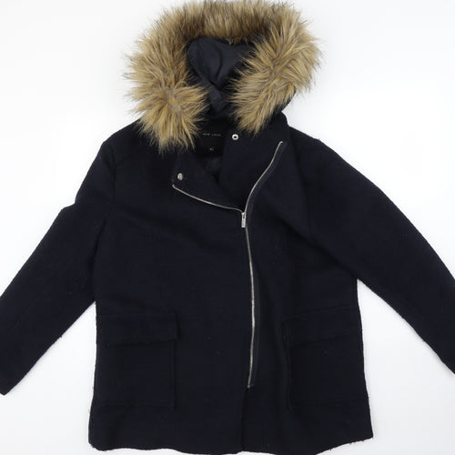 New Look Womens Blue    Coat Size 18