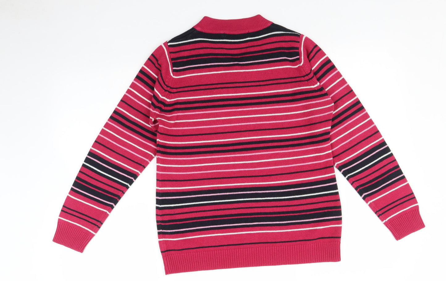 EWM Womens Multicoloured Striped  Pullover Sweatshirt Size S