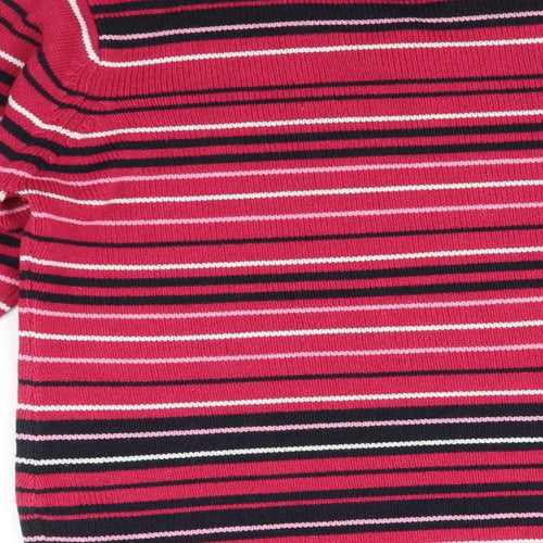 EWM Womens Multicoloured Striped  Pullover Sweatshirt Size S