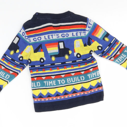 NEXT Baby Multicoloured   Pullover Jumper Size 9-12 Months  - Cars