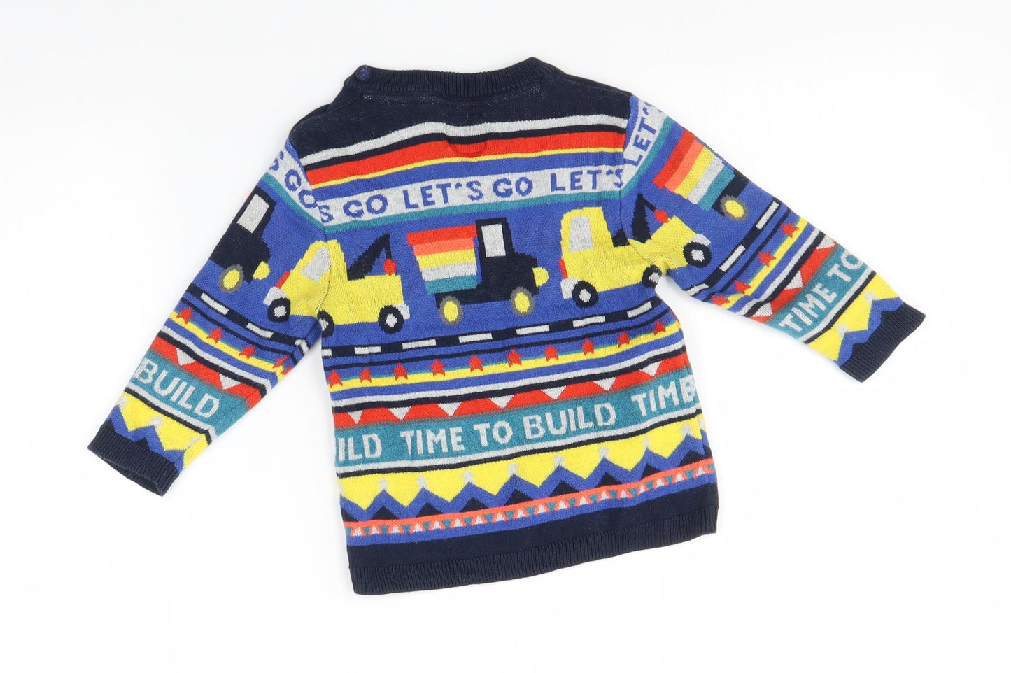 NEXT Baby Multicoloured   Pullover Jumper Size 9-12 Months  - Cars