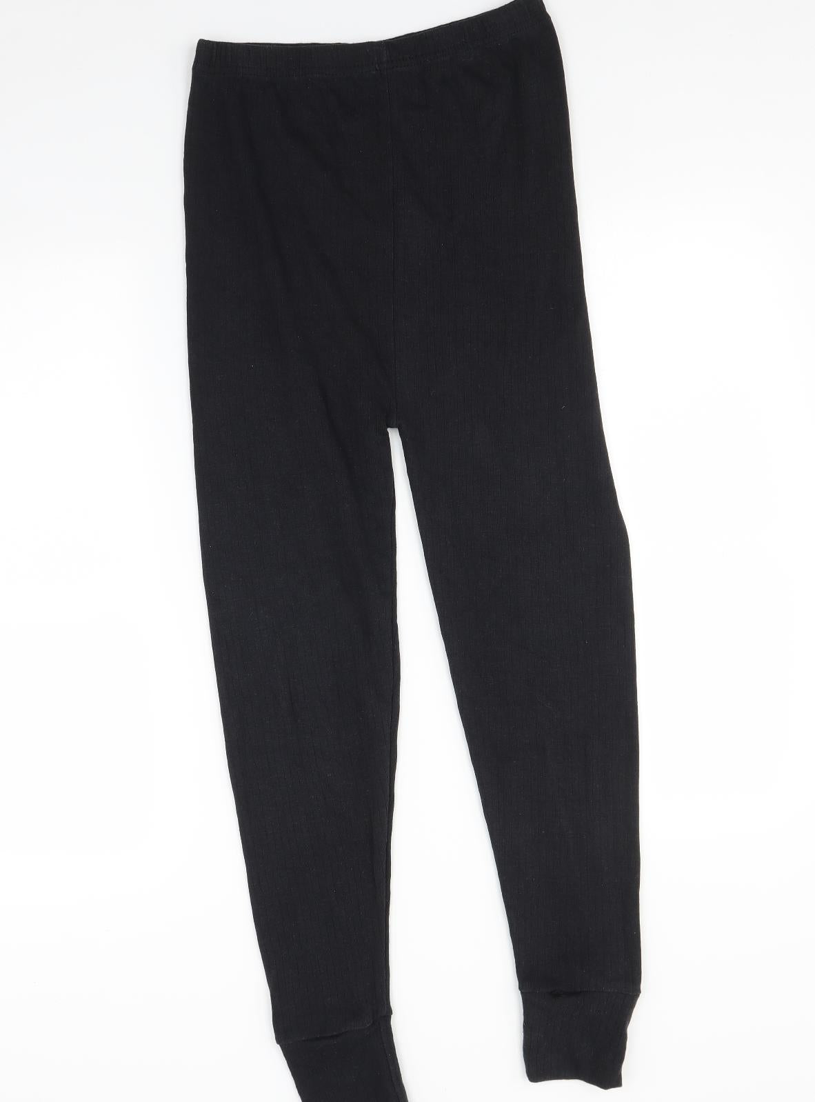 Thermal Mens Black    Leggings Size L L28 in