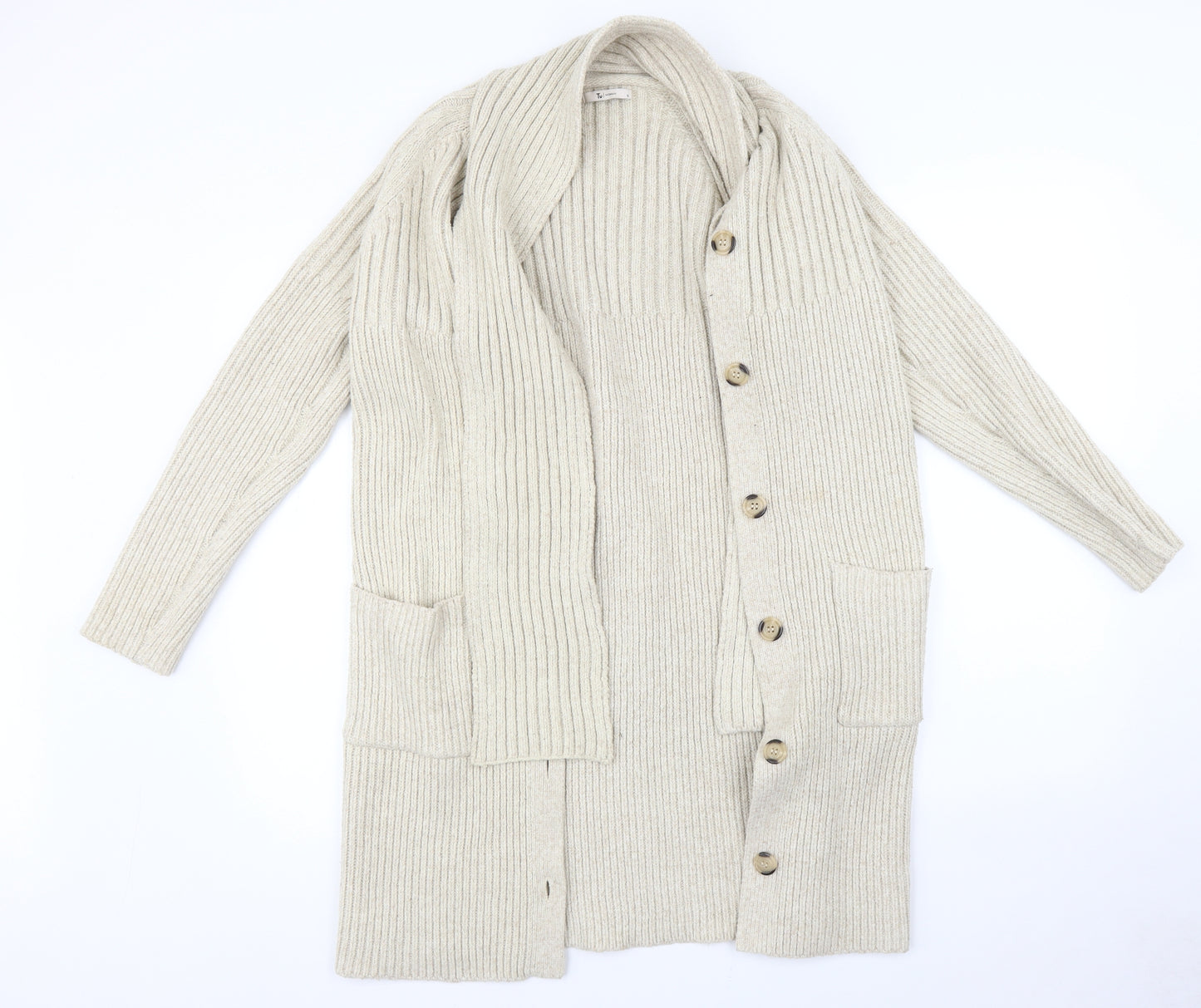 TU Womens Beige   Cardigan Jumper Size 12