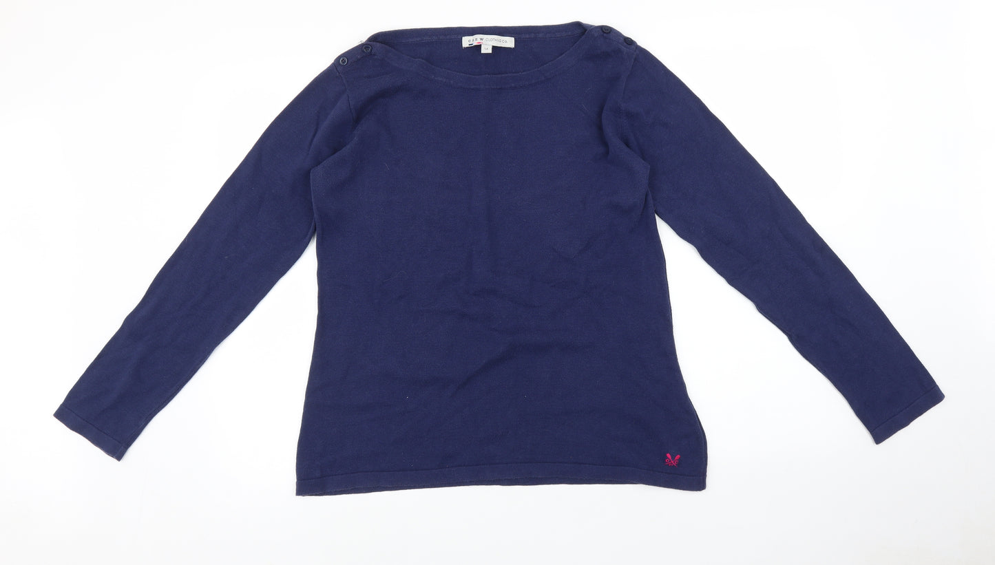 Crew Clothing Womens Blue   Pullover Jumper Size 14