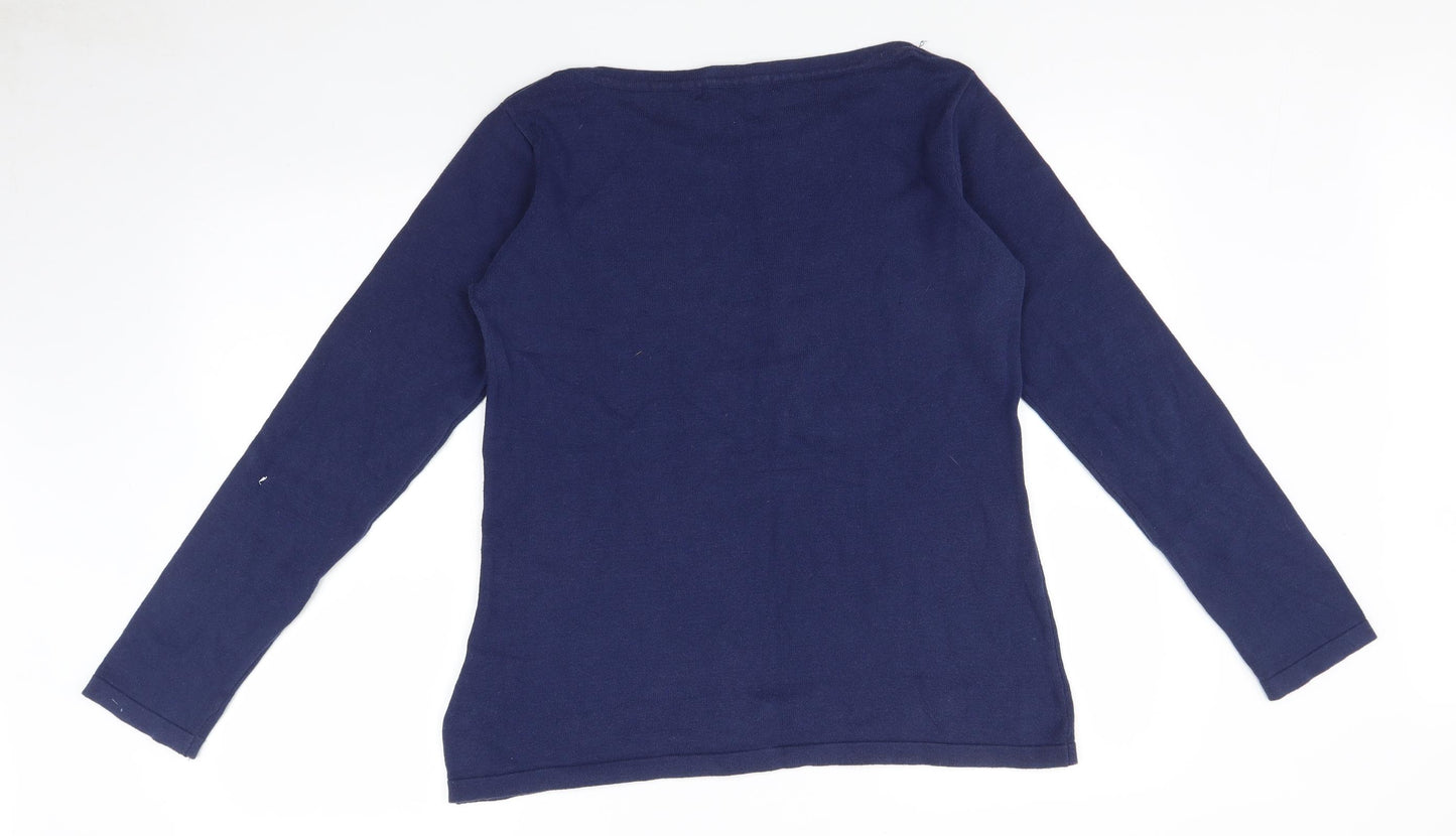 Crew Clothing Womens Blue   Pullover Jumper Size 14