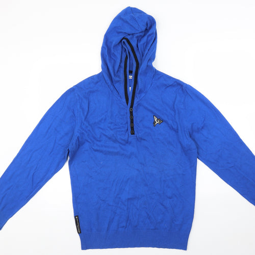 Henleys Womens Blue   Pullover Hoodie Size 4