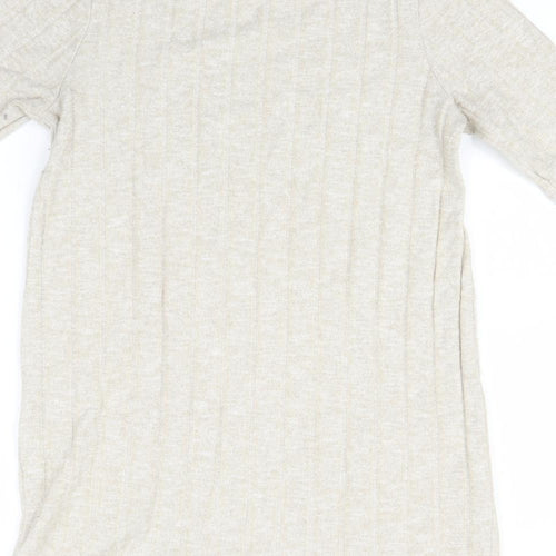 F&F Womens Beige   T-Shirt Dress  Size 8