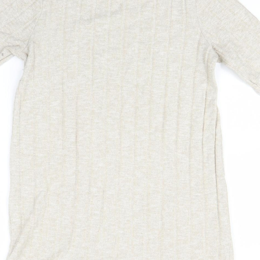 F&F Womens Beige   T-Shirt Dress  Size 8