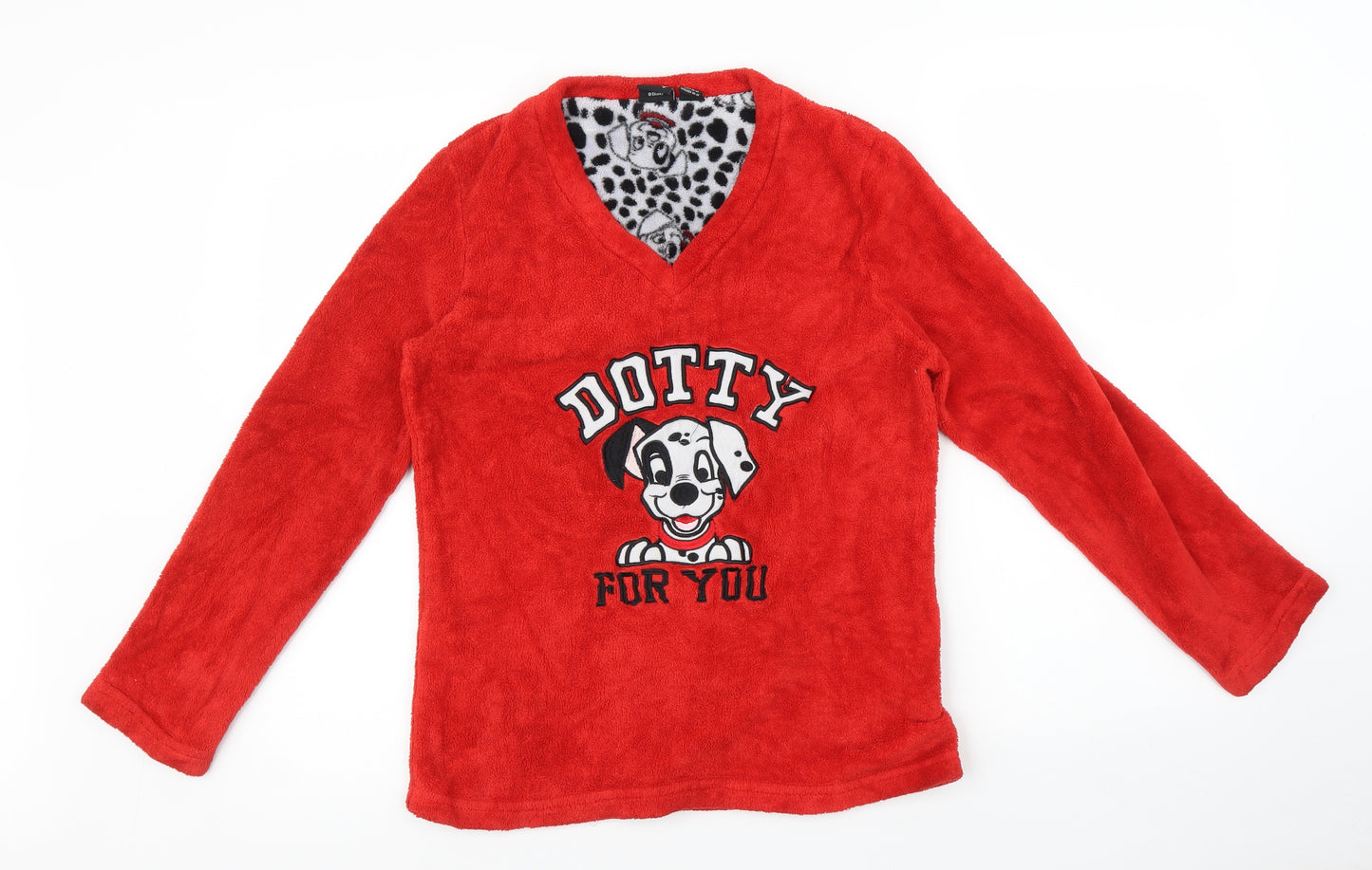 Primark Womens Red    Pyjama Top Size 10  - disney