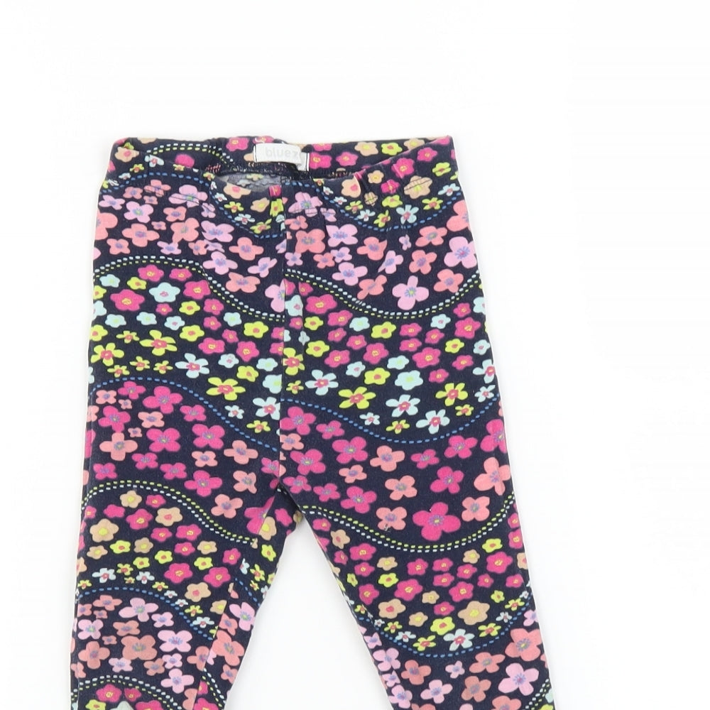 Bluezoo Girls Multicoloured Floral   Trousers Size 2-3 Years - Leggings