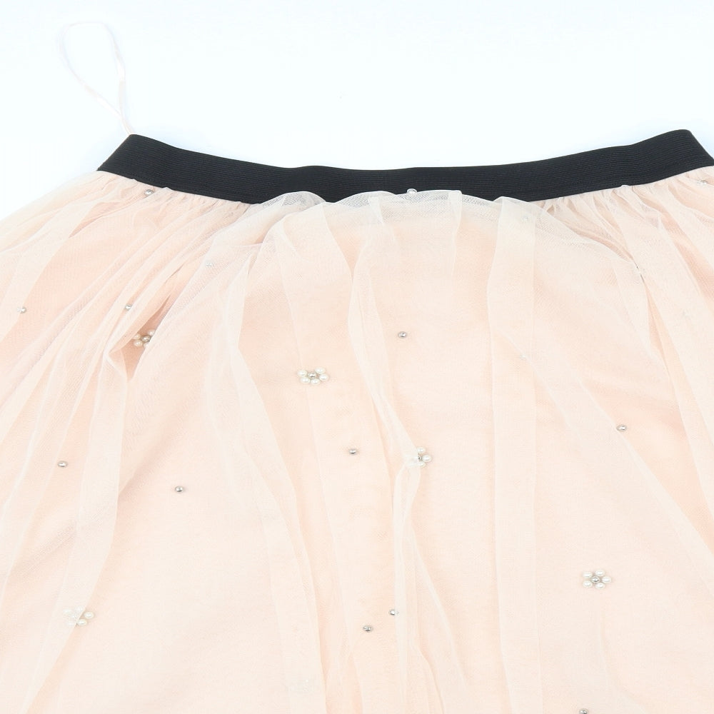 Capsule Womens Pink   Pleated Skirt Size 14