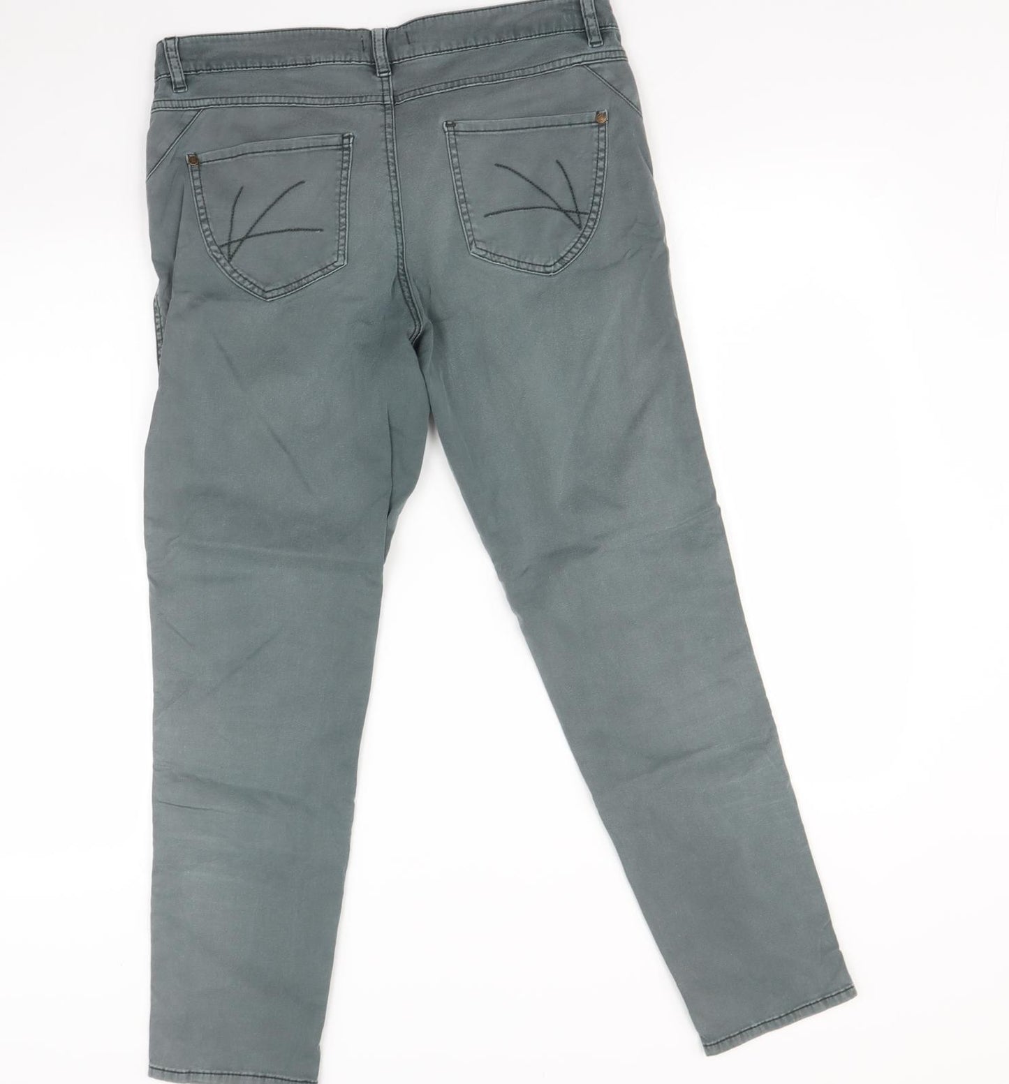 Indigo Womens Grey   Skinny Jeans Size 14 L29 in