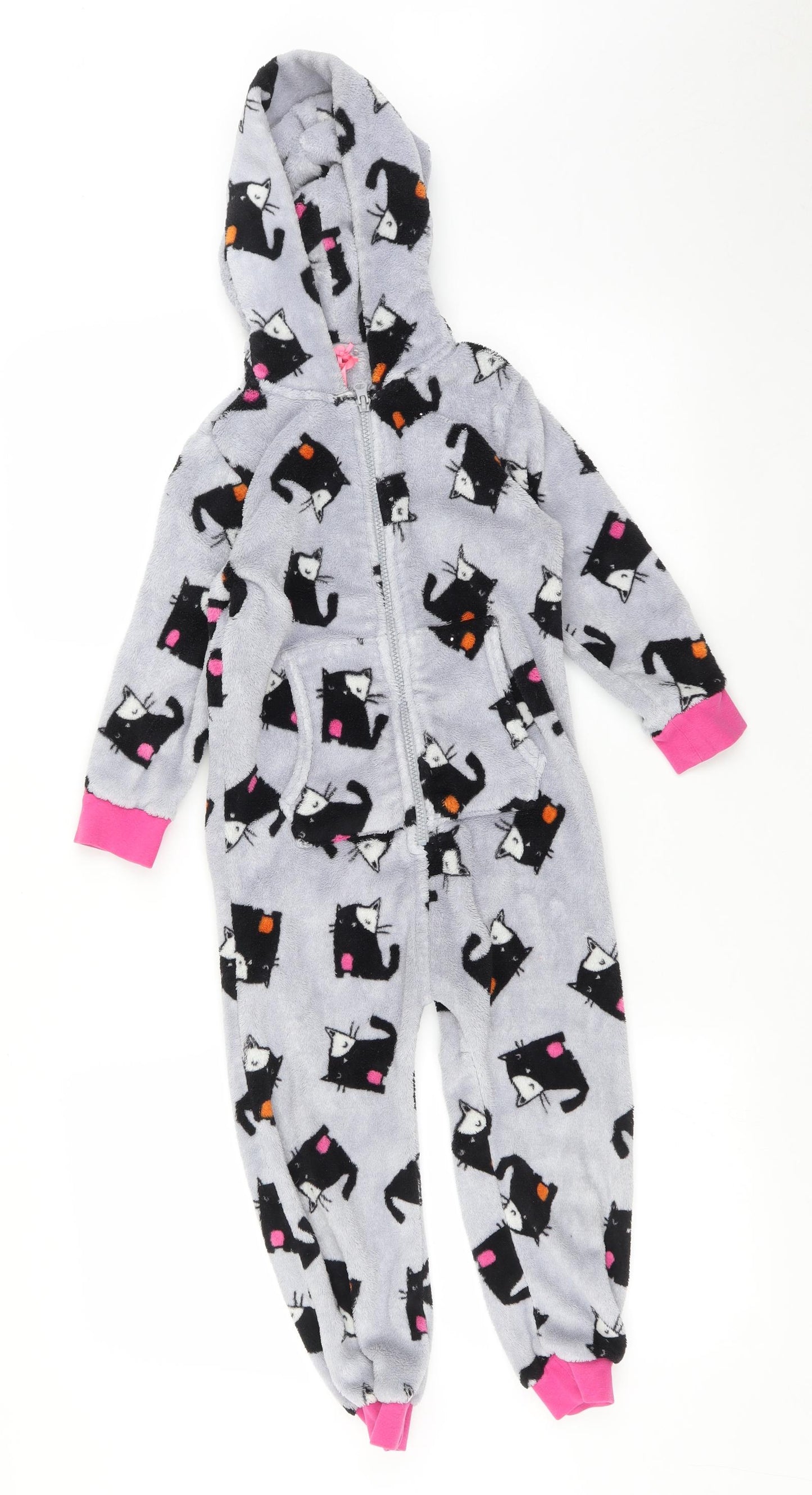 NEXT Girls Multicoloured    One Piece Size 4 Years  - Cat print