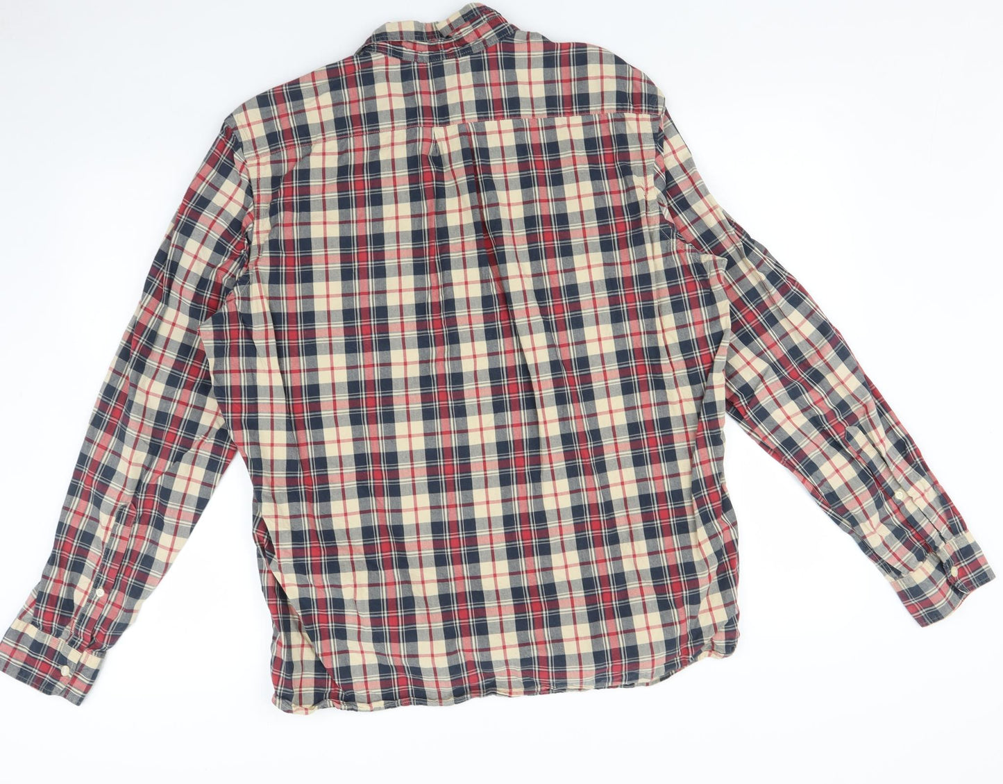 LOGG Mens Multicoloured Check   Button-Up Size L