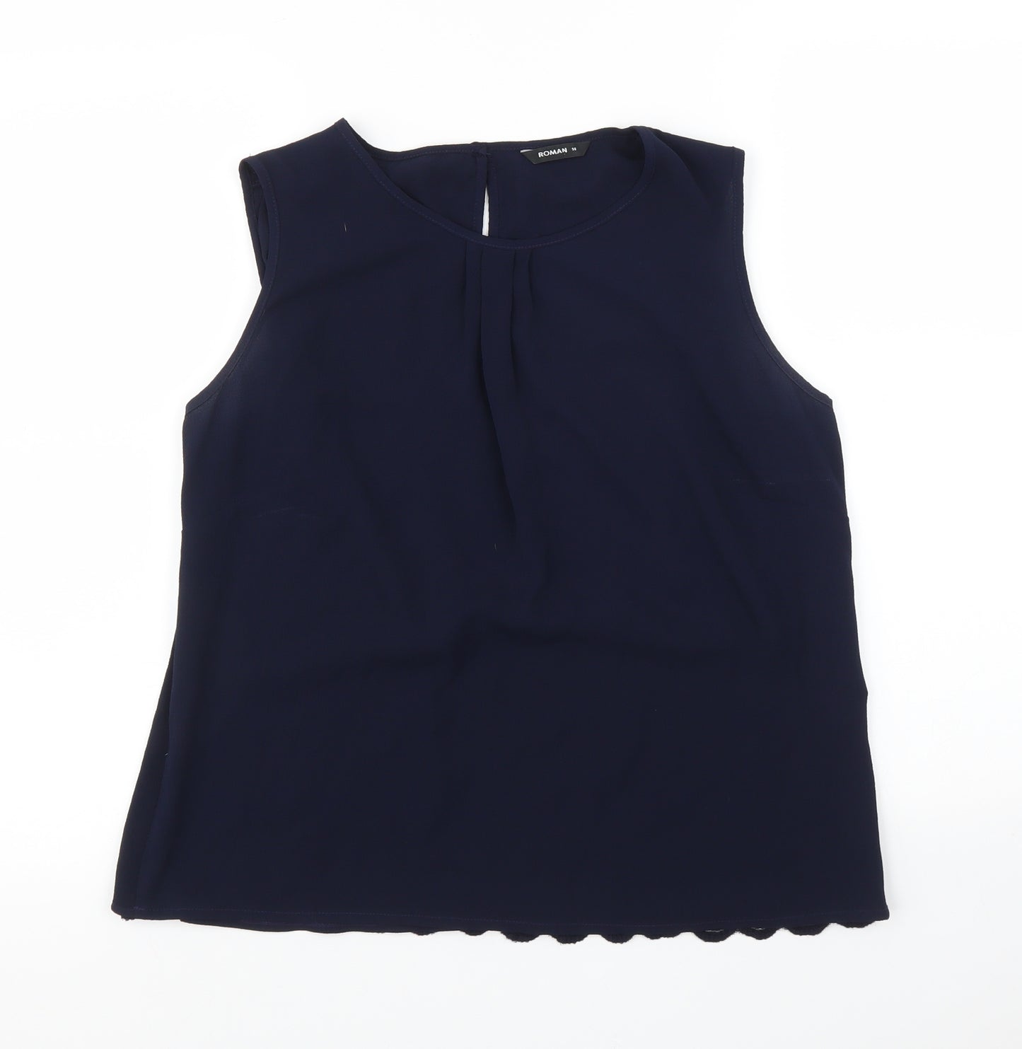 Roman Womens Blue    Blouse Size 14