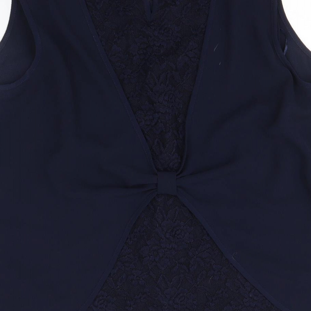 Roman Womens Blue    Blouse Size 14