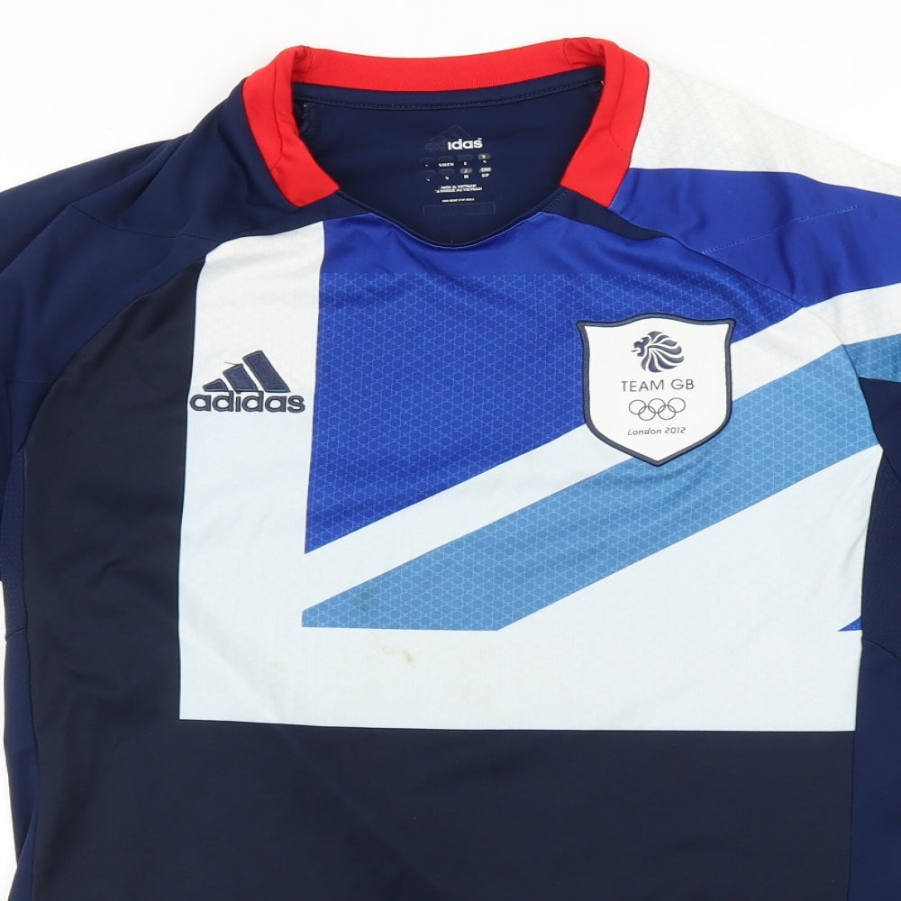 adidas Mens Blue   Basic T-Shirt Size S