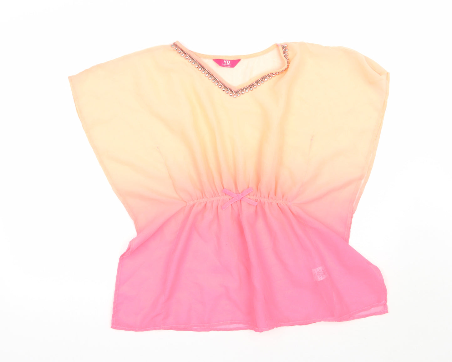 Young Dimension Girls Pink   Tunic Blouse Size 7-8 Years  - Beach wear