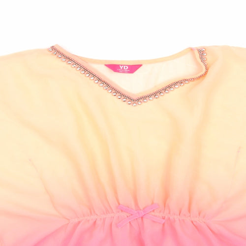 Young Dimension Girls Pink   Tunic Blouse Size 7-8 Years  - Beach wear