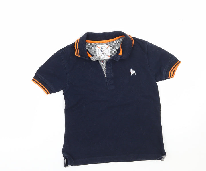 The Spitalfields Shirt Co Boys Blue   Basic Polo Size 5-6 Years