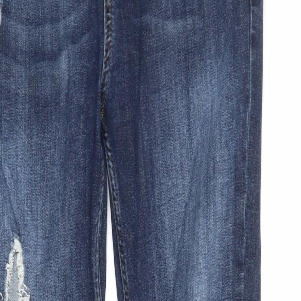 River Island Womens Blue  Denim Skinny Jeans Size 10 L28 in
