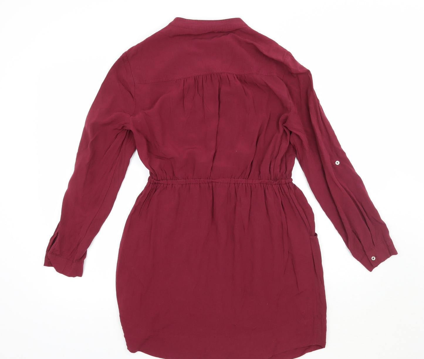 New Look Womens Red   Shirt Dress  Size 12