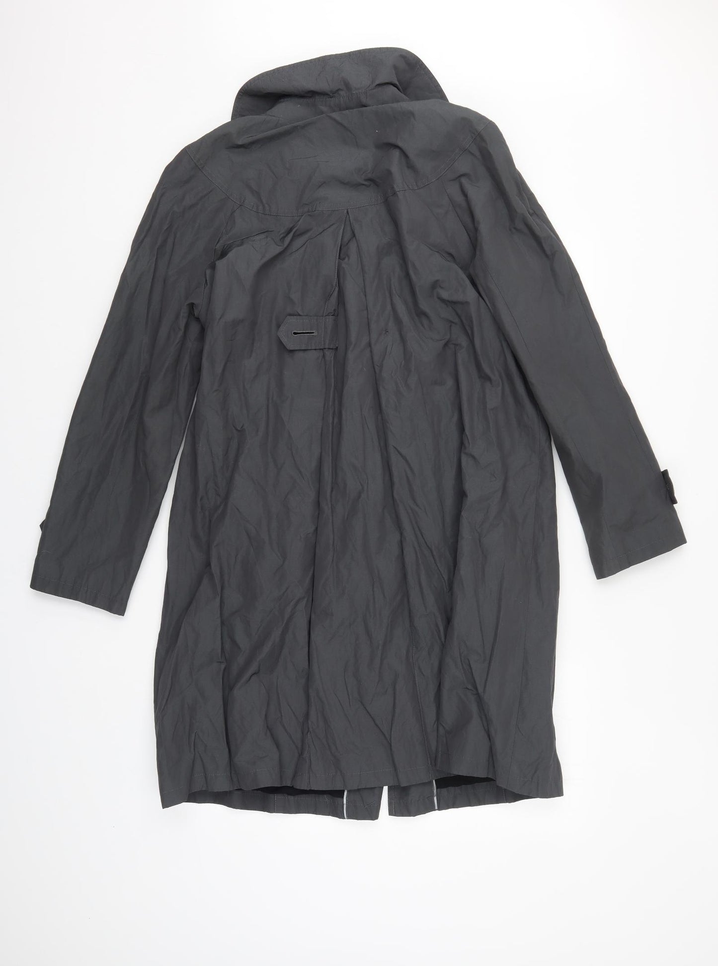 Laura Ashley Womens Grey   Trench Coat Coat Size 14