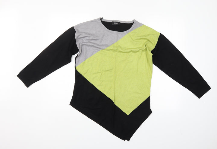 Klass Womens Multicoloured Pullover Jumper Size M
