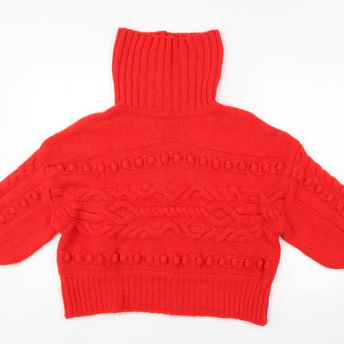 George Womens Red   Henley Jumper Size L