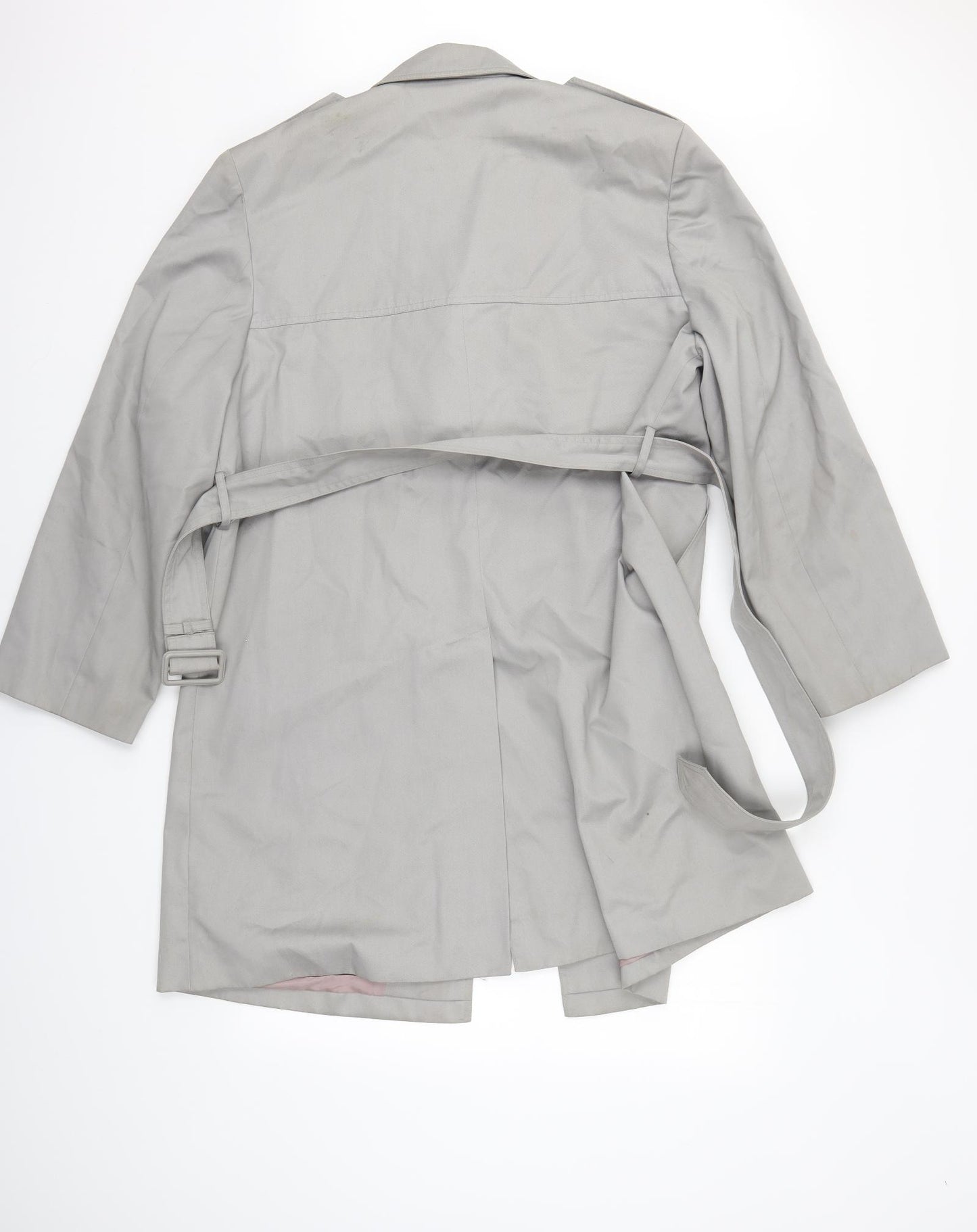 Forecast Womens Grey   Trench Coat Coat Size 12