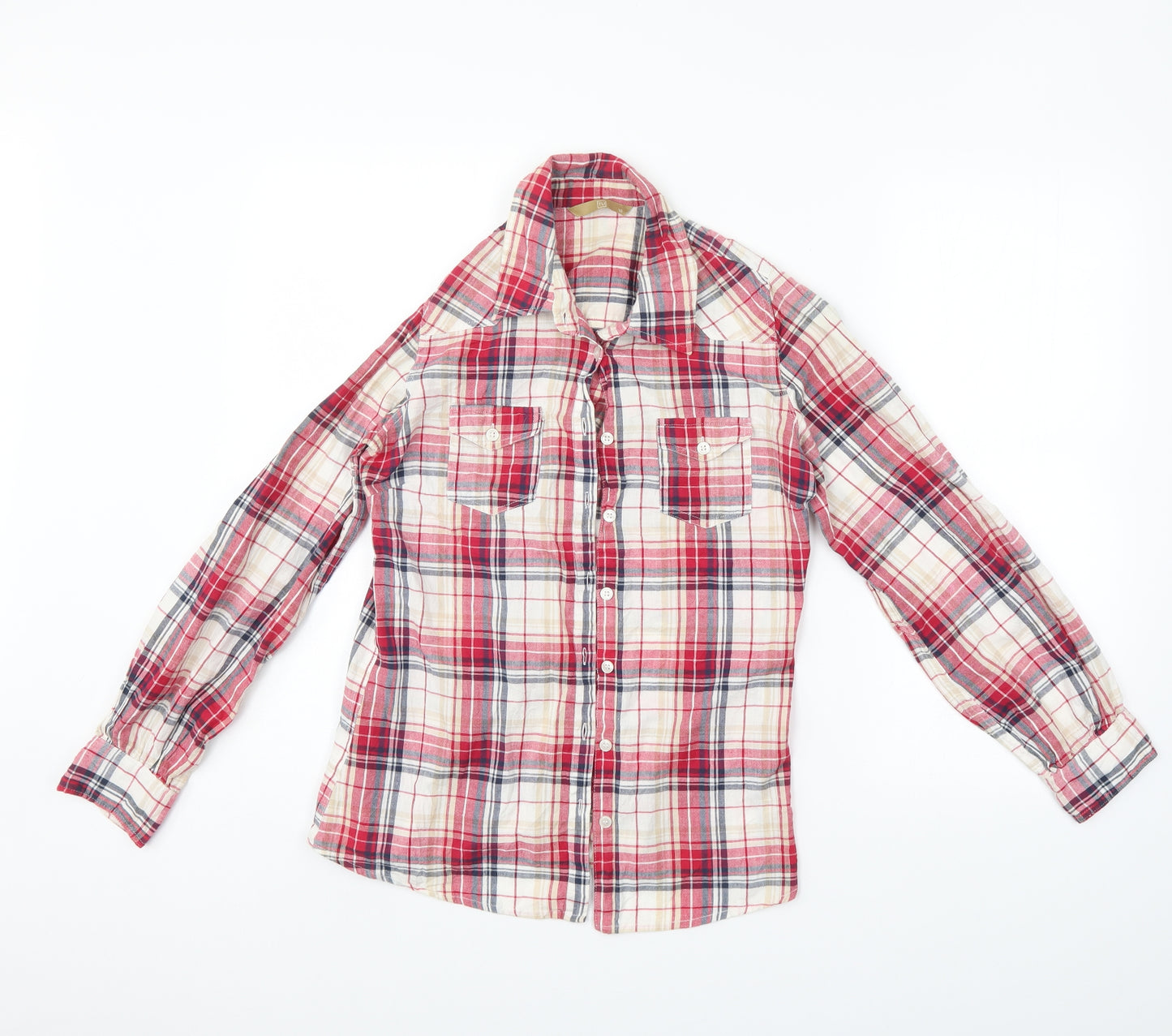 TU Womens Multicoloured Check  Basic Button-Up Size 10