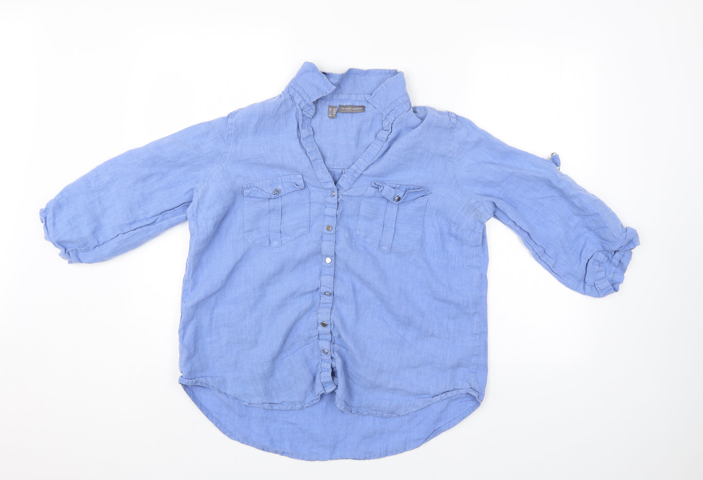 the shirt company Womens Blue   Basic Button-Up Size 14